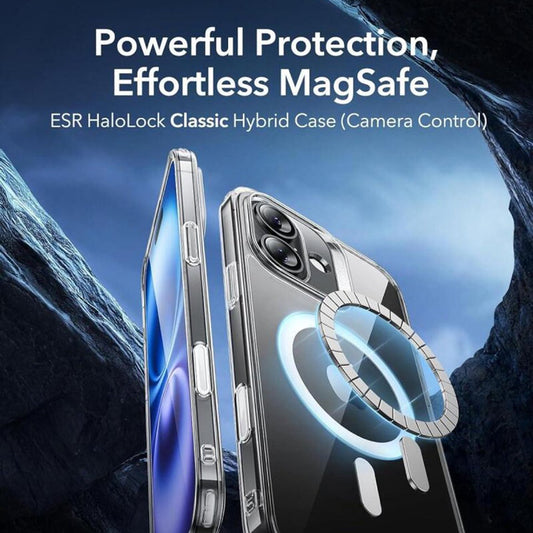 MagSafe Case for Apple iPhone 16, ESR, Classic Hybrid Slide, Transparent