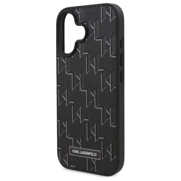 MagSafe Case for Apple iPhone 16, Karl Lagerfeld, Hot Stamp, Black