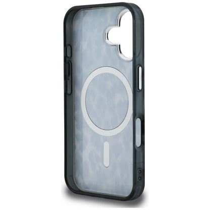 MagSafe Case for Apple iPhone 16, Karl Lagerfeld, IML Leopard Pattern, Black