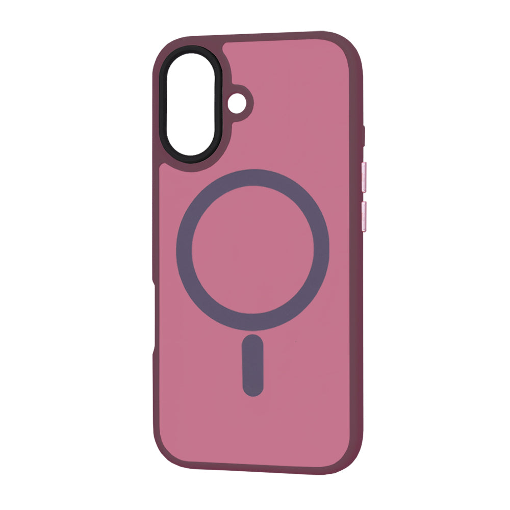 MagSafe Case for Apple iPhone 16 Plus, Techsuit, HaloFrost, Burgundy