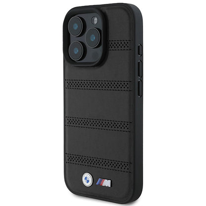 MagSafe Case for Apple iPhone 16 Pro, BMW, M Perforated And Stitched Line, Black