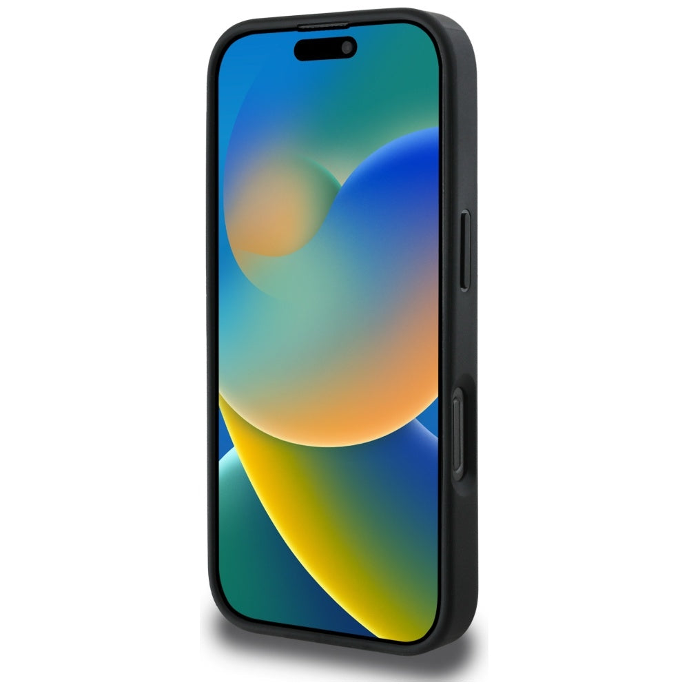 MagSafe Case for Apple iPhone 16 Pro Max, Guess, 4G Circle Classic Logo, Black