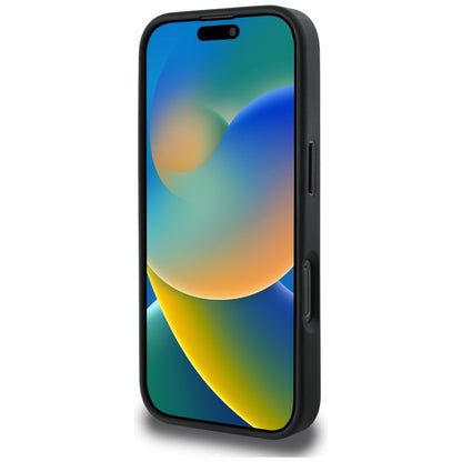 MagSafe Case for Apple iPhone 16 Pro Max, Guess, 4G Circle Classic Logo, Black