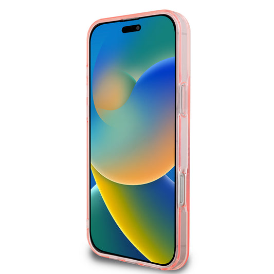 MagSafe Case for Apple iPhone 16 Pro Max, Guess, IML Flowers Wreath, Pink