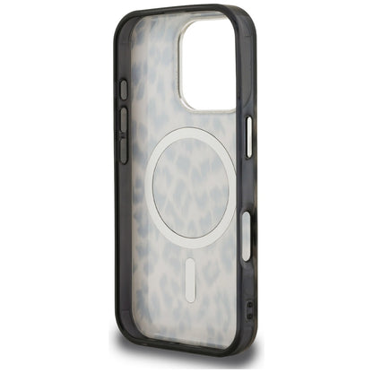 MagSafe Case for Apple iPhone 16 Pro Max, Karl Lagerfeld, IML Leopard Pattern, Brown