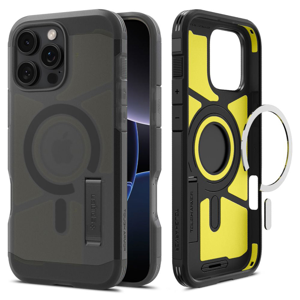 MagSafe Case for Apple iPhone 16 Pro Max, Spigen, Tough Armor, Satin Black ACS09070