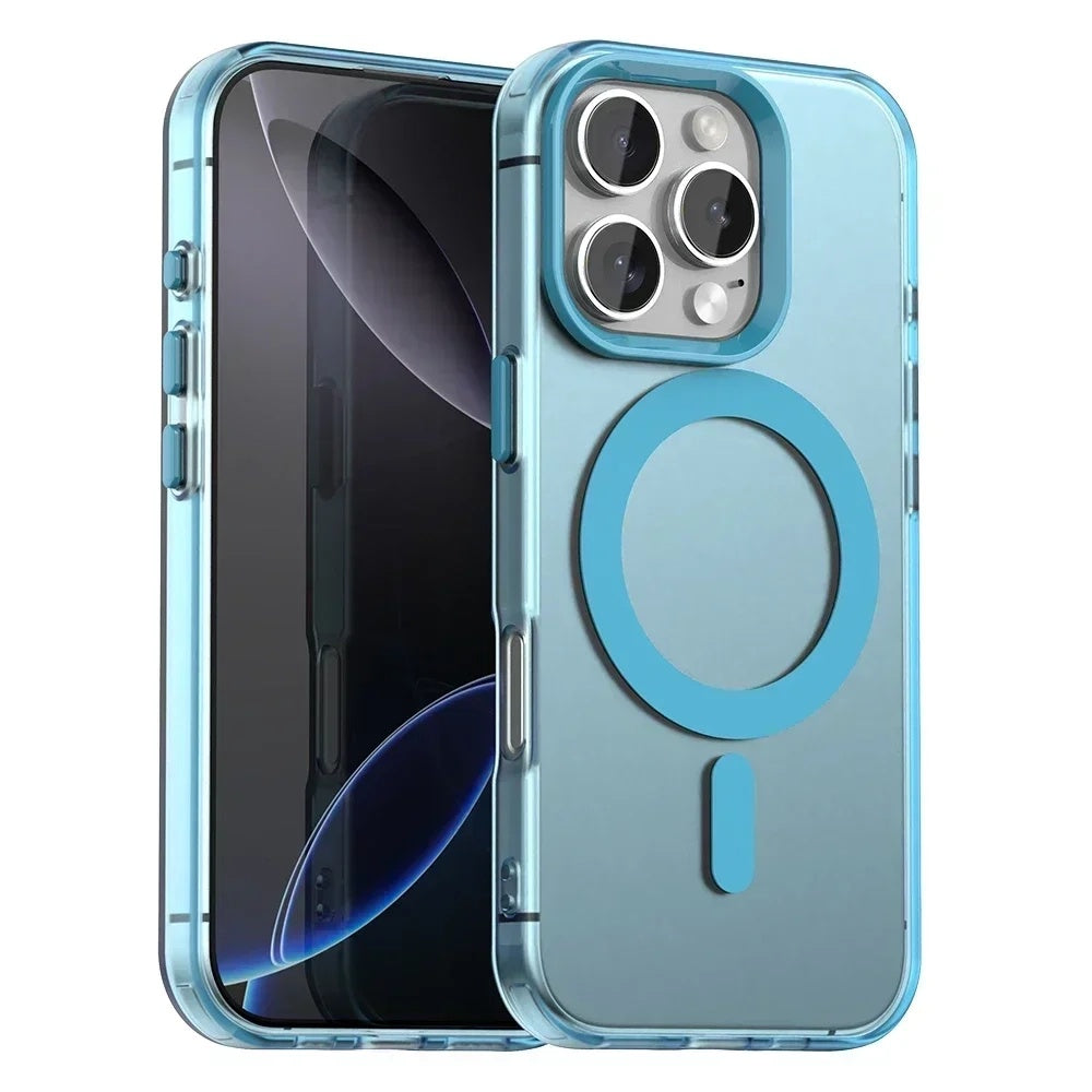 MagSafe Case for Apple iPhone 16 Pro Max, Techsuit, CandyCase, Blue