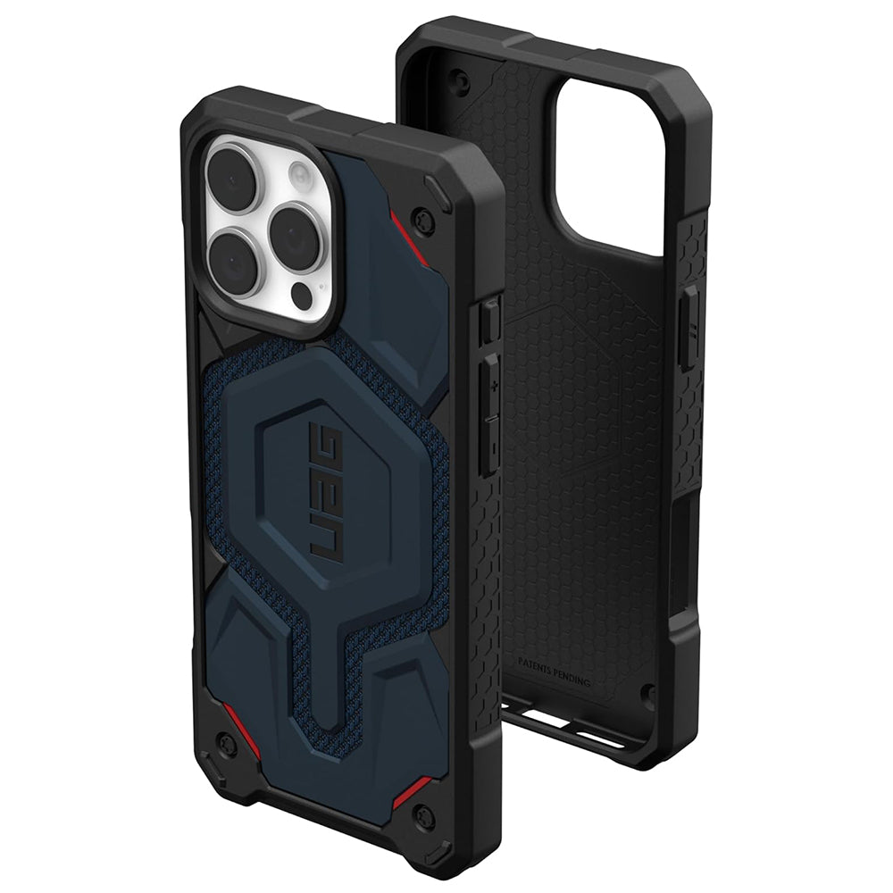MagSafe Case for Apple iPhone 16 Pro Max, Urban Armor Gear, Monarch Pro Kevlar, Navy Blue