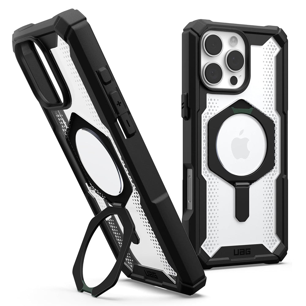 MagSafe Case for Apple iPhone 16 Pro Max, Urban Armor Gear, Plasma XTE, Transparent Black