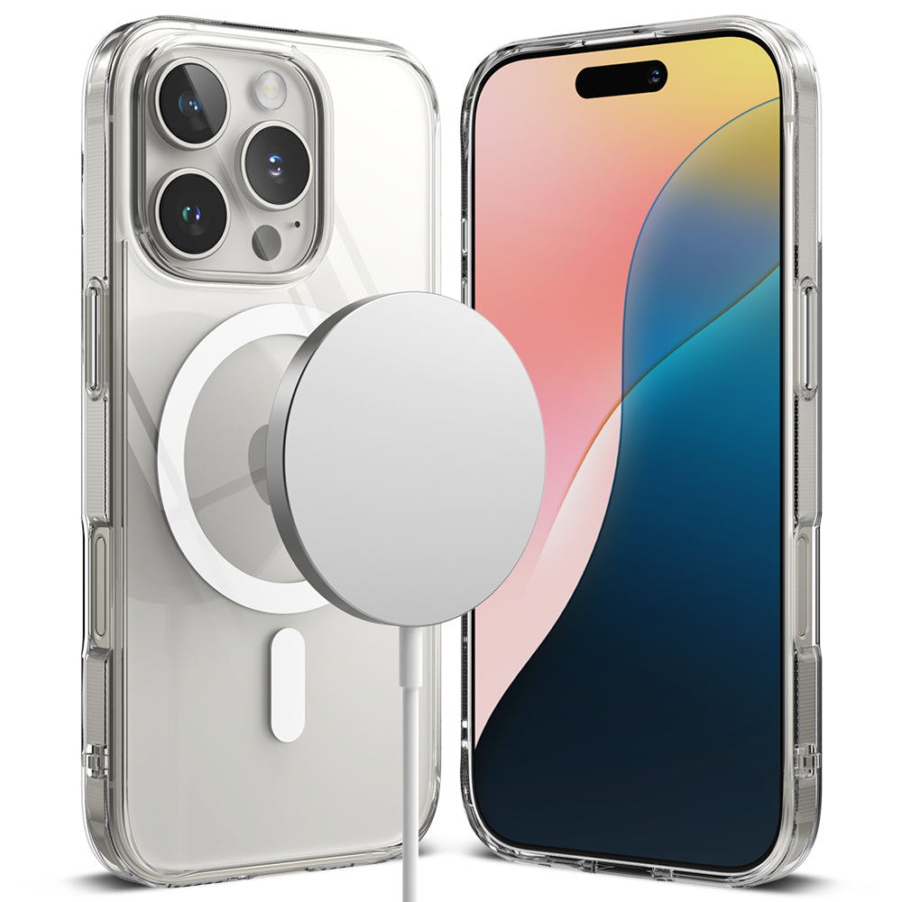 MagSafe Case for Apple iPhone 16 Pro, Ringke, Fusion, Transparent