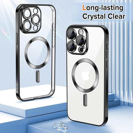 MagSafe Case for Apple iPhone 16 Pro, Techsuit, Luxury Crystal, Dark Blue