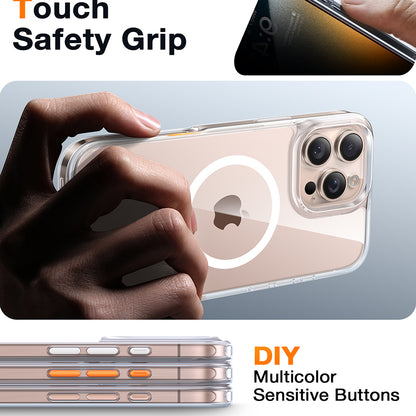 MagSafe Case for Apple iPhone 16 Pro, Torras, Diamond, Transparent