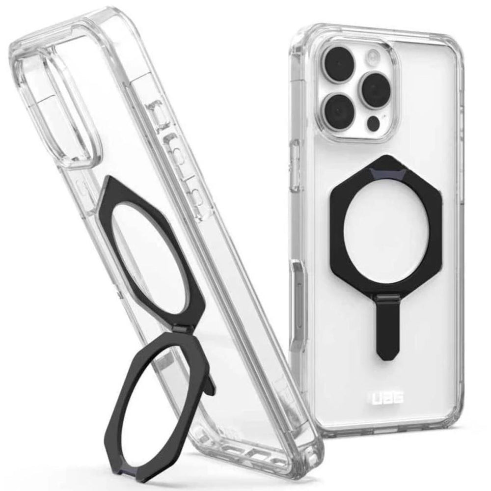 MagSafe Case for Apple iPhone 16 Pro, Urban Armor Gear, Plyo XTE, Transparent Black