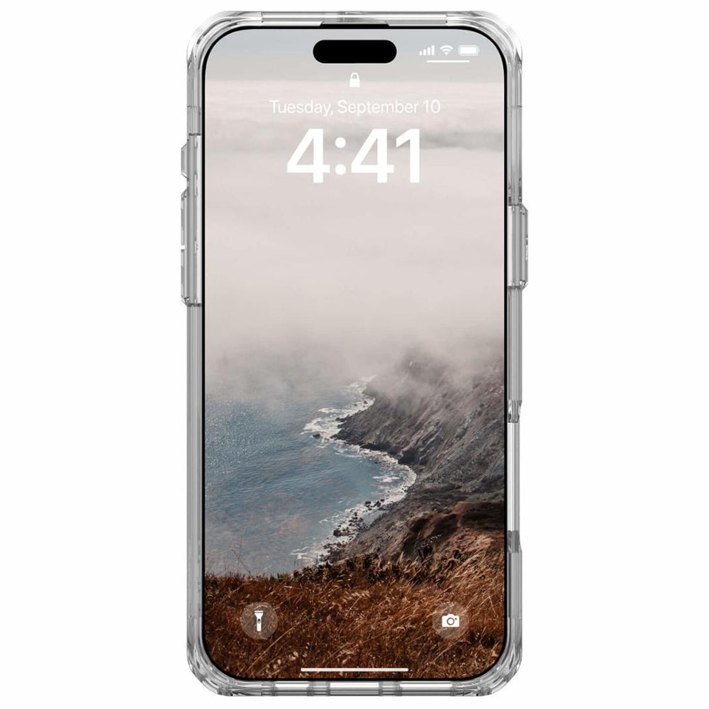 MagSafe Case for Apple iPhone 16 Pro, Urban Armor Gear, Plyo XTE, Transparent Black