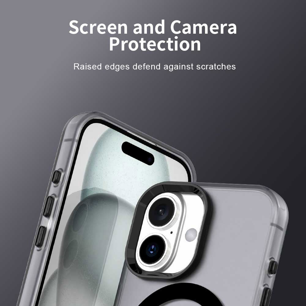 MagSafe Case for Apple iPhone 16, Techsuit, CandyCase, Black