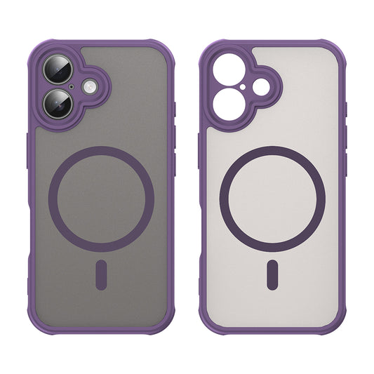 MagSafe Case for Apple iPhone 16, Techsuit, HaloFrost II, Purple