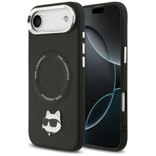 MagSafe Case for Apple iPhone 17 Air, Karl Lagerfeld, Choupette Pin, Black