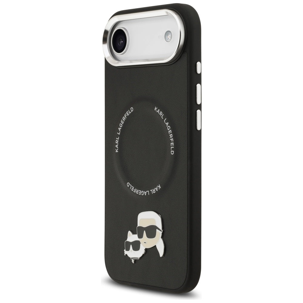 MagSafe Case for Apple iPhone 17 Air, Karl Lagerfeld, Karl & Choupette Pins, Black
