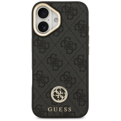 MagSafe Case for Apple iPhone 17, Guess, 4G Strass Logo, Black