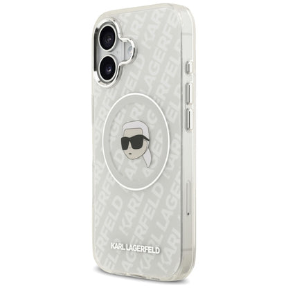 MagSafe Case for Apple iPhone 17, Karl Lagerfeld, IML Karl's Head, Grey