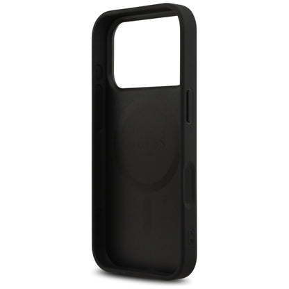 MagSafe Case for Apple iPhone 17 Pro, Guess, 4G Printed Stripes, Black