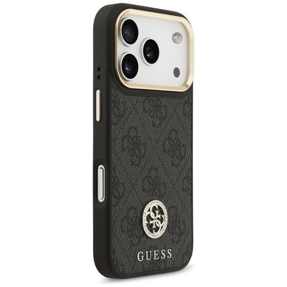 MagSafe Case for Apple iPhone 17 Pro, Guess, 4G Strass Logo, Black