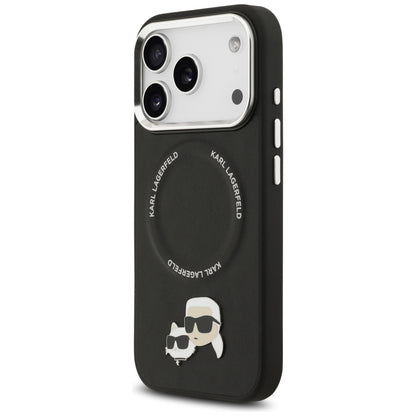 MagSafe Case for Apple iPhone 17 Pro, Karl Lagerfeld, Karl & Choupette Pins, Black