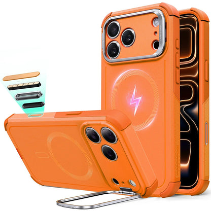 MagSafe Case for Apple iPhone 17 Pro Max, ESR, Cyber Armor Kickstand, Orange