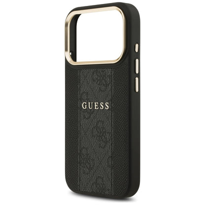 MagSafe Case for Apple iPhone 17 Pro Max, Guess, 4G Stripe, Black