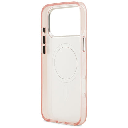 MagSafe Case for Apple iPhone 17 Pro Max, Karl Lagerfeld, IML Aquarelle Logo Choupette, Pink