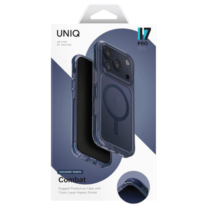 MagSafe Case for Apple iPhone 17 Pro Max, UNIQ, Combat MagClick, Blue