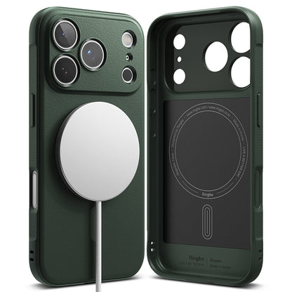 MagSafe Case for Apple iPhone 17 Pro, Ringke, Onyx, Dark Green