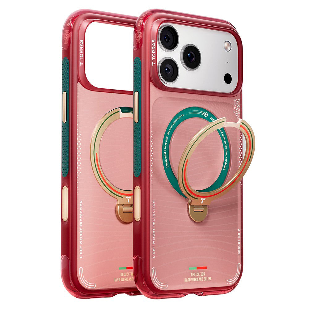 MagSafe Case for Apple iPhone 17 Pro, Torras, Ostand Q3 Air, Wave of Passion