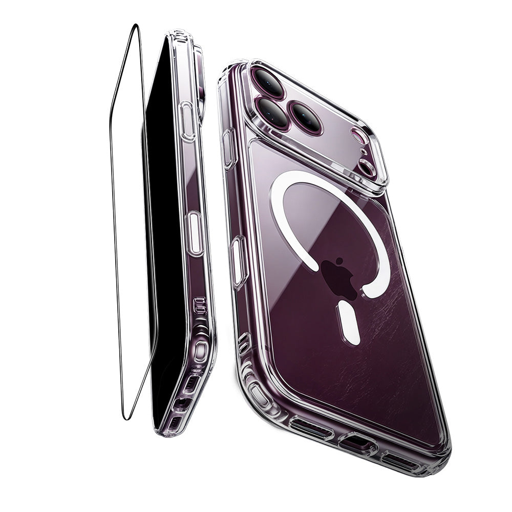 MagSafe Case for Apple iPhone 18 Pro / 17 Pro, ESR, Classic Hybrid with Screen Protector, Transparent