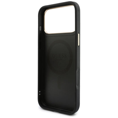 MagSafe Case for Apple iPhone 18 Pro / 17 Pro, Guess, 4G Cardslot, Black
