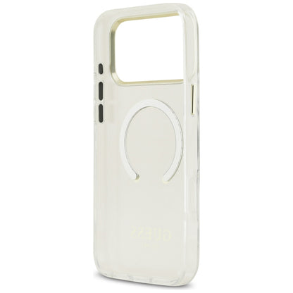 MagSafe Case for Apple iPhone 18 Pro / 17 Pro, Guess, Metal Outline, Gold