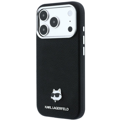 MagSafe Case for Apple iPhone 18 Pro / 17 Pro, Karl Lagerfeld, Grained Choupette Head, Black
