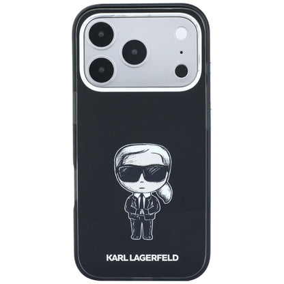 MagSafe Case for Apple iPhone 18 Pro / 17 Pro, Karl Lagerfeld, HC IML Ikonik Sketch Print, Black