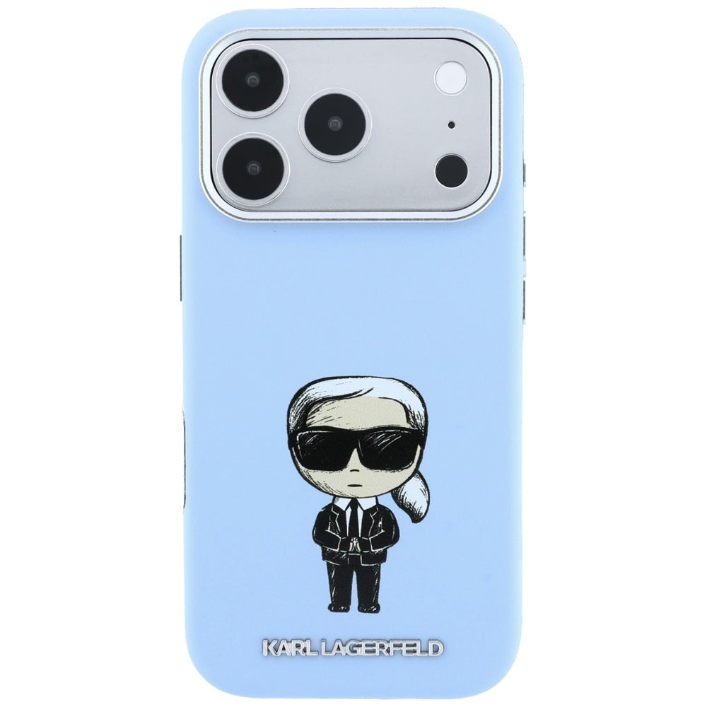 MagSafe Case for Apple iPhone 18 Pro / 17 Pro, Karl Lagerfeld, Ikonik Sketch, Blue