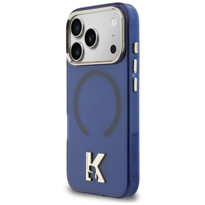 MagSafe Case for Apple iPhone 18 Pro / 17 Pro, Karl Lagerfeld, IML Karl Head Logo, Blue