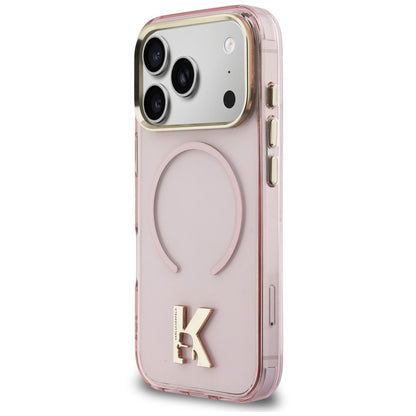 MagSafe Case for Apple iPhone 18 Pro / 17 Pro, Karl Lagerfeld, IML Karl Head Logo, Pink