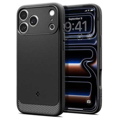 MagSafe Case for Apple iPhone 18 Pro / 17 Pro, Spigen, Rugged Armor, Matte Black ACS12147