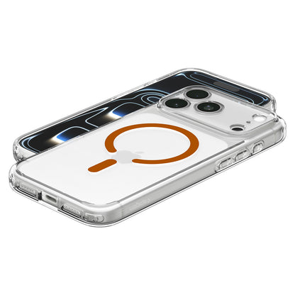 MagSafe Case for Apple iPhone 18 Pro / 17 Pro, Spigen, Ultra Hybrid, Transparent Orange ACS12159