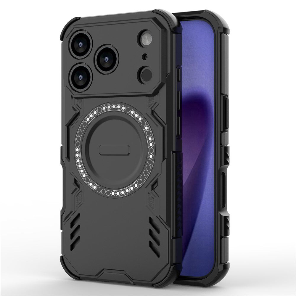 MagSafe Case for Apple iPhone 18 Pro / 17 Pro, Techsuit, ArmorMag, Black