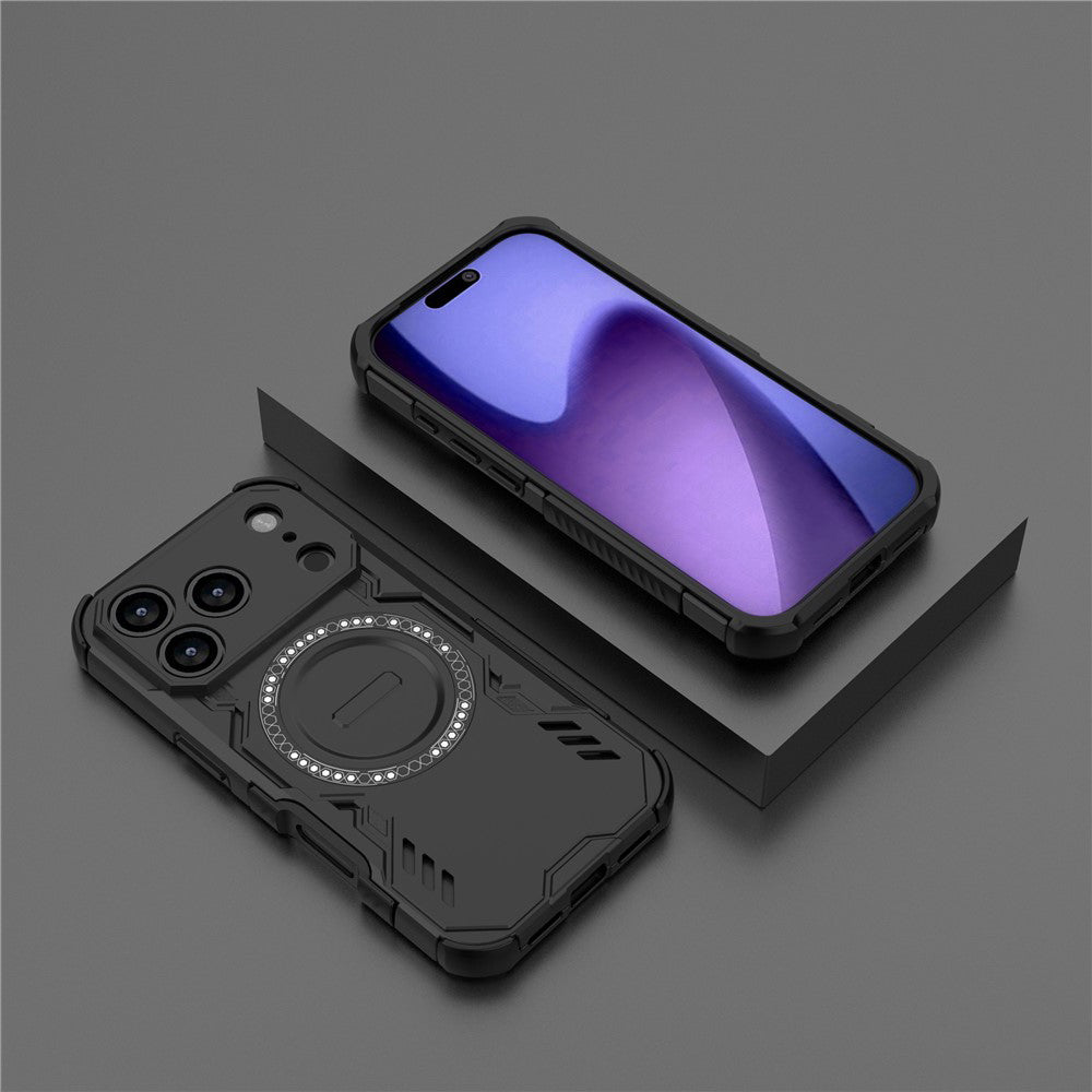 MagSafe Case for Apple iPhone 18 Pro / 17 Pro, Techsuit, ArmorMag, Black