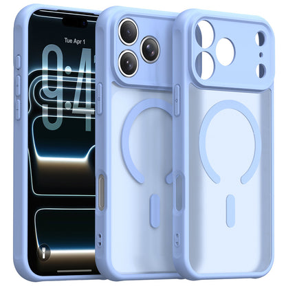 MagSafe Case for Apple iPhone 18 Pro / 17 Pro, Techsuit, HaloFrost II, Blue