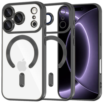 MagSafe Case for Apple iPhone 18 Pro / 17 Pro, Techsuit, Luxury Crystal, Black