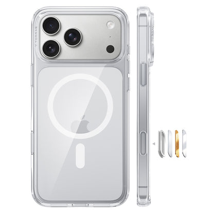MagSafe Case for Apple iPhone 18 Pro / 17 Pro, Torras, Guardian, Transparent