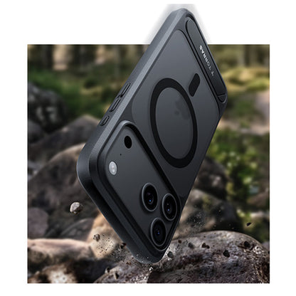 MagSafe Case for Apple iPhone 18 Pro / 17 Pro, Torras, Ostand L1 Guardian, Black
