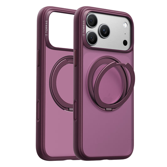 MagSafe Case for Apple iPhone 18 Pro / 17 Pro, Torras, Ostand O1 Guardian, Purple